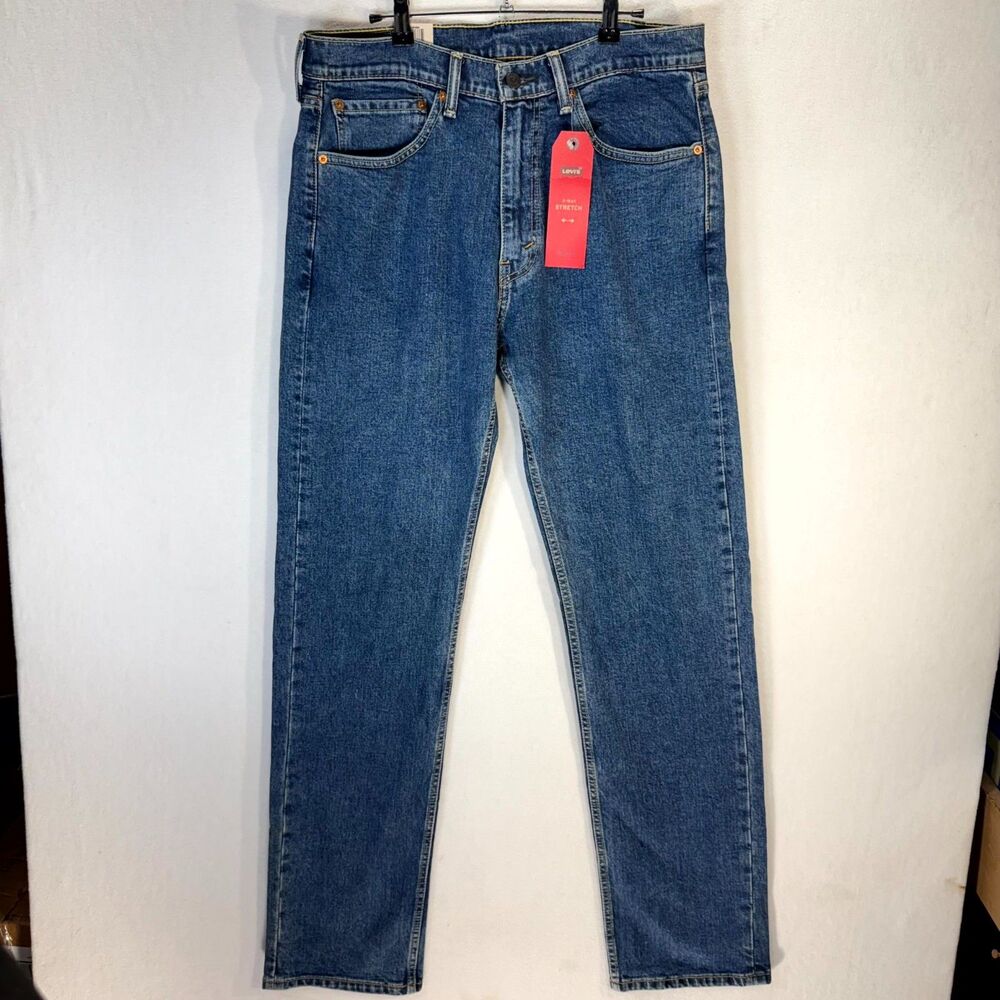 Levi Strauss & Co. Men's 505 Straight Leg Denim Blue Jeans Size 34x34 NEW